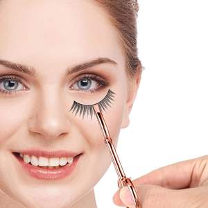Juego de 2 Pinzas de Acero Inoxidable Chapadas en Oro Arcoíris, Hechas a Mano, con Punta Inclinada de Precisión, Ergonómicas para Cejas - Product Image 5