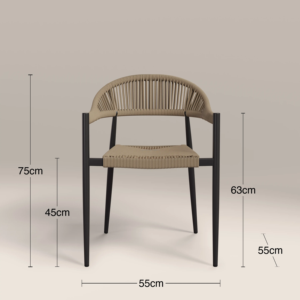 Juego de Mesa de Comedor Rectangular Resistente y Minimalista con Ocho Sillas Cómodas para Restaurante o Uso en Exteriores - Product Image 6