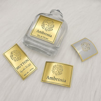 Etiquetas Adhesivas Impermeables con Logotipo en Relieve de la Marca JIN JUMBO, Etiquetas Personalizadas para Frascos de Velas de Lujo, Forma y Tamaño Personalizados
