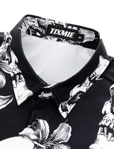 Chemise homme à manches courtes, imprimé floral tropical, décontractée, boutonnée, colorée, pour l'été, plage - Product Image 2