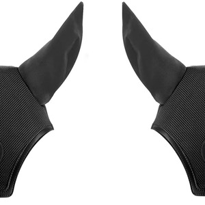 Cache-oreilles équestre le plus vendu, voile anti-mouches pour cheval avec logo personnalisé, couleur personnalisable, filet pour oreilles de cheval tricoté à la main, OEM - Product Image 3