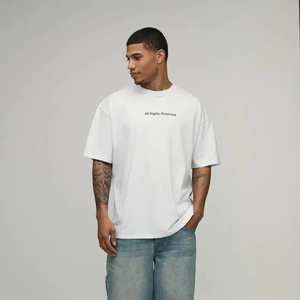 oversized streetwear <b>tshirt</b> men boxy fit drop shoulder loose fit heavy cotton <b>tshirt</b> bulk wholesale supplier - Product Image 1