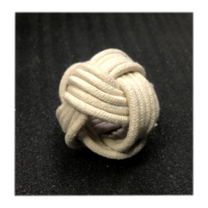 Anillo para Servilletas Hecho a Mano con Nudos de Cuerda de Algodón, Anillo Decorativo Tejido Estilo Boho para Servilletas, Hebilla para Servilletas, Decoración Rústica para Mesa de Comedor, para Bodas y Fiestas - Product Image 1