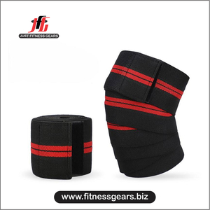 Genouillère de compression respirante en nylon et coton avec logo personnalisé et fermeture auto-agrippante pour la musculation et le powerlifting - Product Image 5