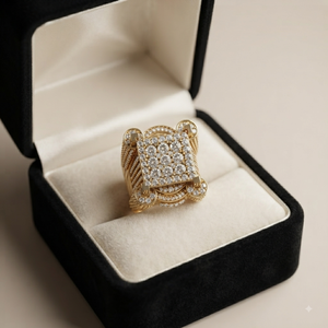 Men's Religious Designer Hip Hop Style 925 <b>Silver</b> Channel Set Geometric Square Moissanite <b>Statement</b> Wedding Fine <b>Rings</b> - Product Image 3