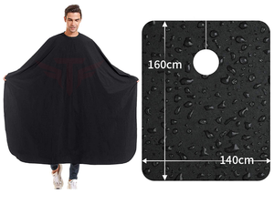Cape de coiffure surdimensionnée de luxe personnalisée avec logo, en polyester écologique et imperméable, pour salon de coiffure et barbier - Product Image 4