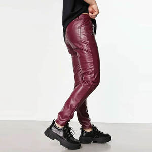 Nouveauté, fabricant OEM, pantalon en cuir sport pour homme, pantalon décontracté, vente chaude - Product Image 2