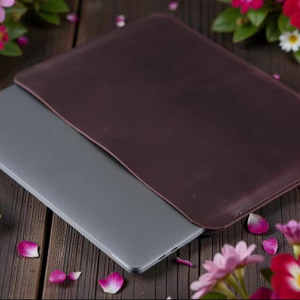 Vintage Modern Genuine Leather Durable Sling <b>Laptop</b> <b>Sleeve</b> for Business Daily Use Men LS-0206 - Product Image 1