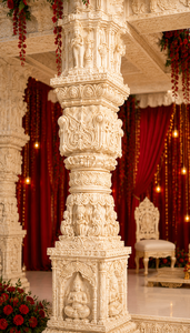 Mandap de style Grand Temple pour les mariages sud-indiens et hindoues, Kalyana Mandapam exclusif de style temple pour les mariages tamils - Product Image 4