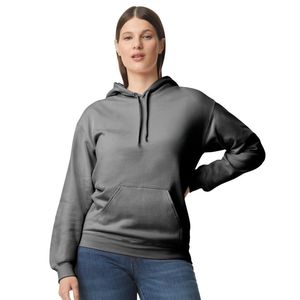 Sudadera con Capucha Gris Carbón para Mujer, Manga Larga, Forro Polar, Bolsillo Canguro, Casual, con Logotipo Personalizado, Venta al Por Mayor - Product Image 1