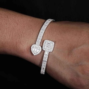 Direct Factory Supply Moissanite <b>Bangle</b> Fine Jewelry Gift for Women and Bridal Collections Available for Bulk Quantity - Product Image 1