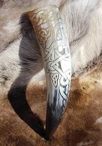 Nouveauté : Chope à bière en corne de Viking naturelle de haute qualité, finition artisanale, 300 ml, écologique, en provenance d'Inde par WONDER OVERSEAS - Product Image 5