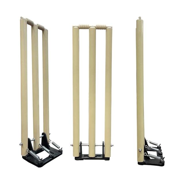 Premium Quality Cricket Wickets Set Durable Wooden Stumps & Bails for Professional Match Play Equipment