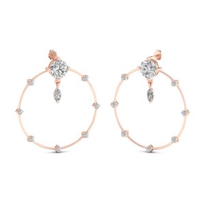 REYES - Pendientes de Aro Clásicos de Oro Sólido de 14K y 18K con Diamantes Cultivados en Laboratorio CVD HPHT para Mujer, Elegantes, Regalo para Novia, Joyería Fina - Product Image 5