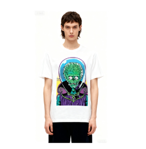 เสื้อยืดผู้ชายขายส่ง ผ้าฝ้าย 100% เสื้อยืดโลโก้แบบกำหนดเอง เสื้อยืดลายการ์ตูน เสื้อผ้าสตรีทแวร์ ET เสื้อยืดแขนสั้นผู้ชายสำหรับฤดูร้อน - Product Image 1