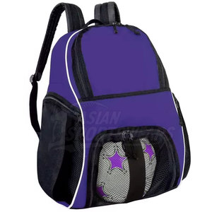 Custom Logo Multipurpose <b>Lightweight</b> Soccer <b>Backpack</b> With Mesh Ball Holder For Youth School Sports Club - Product Image 5