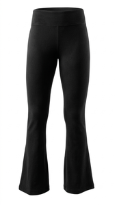 Women High Waist <b>Flare</b> Yoga <b>Leggings</b> Breathable Stretch Workout Pants with Pocket Casual Gym Trousers - Product Image 2