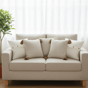 Juego de 5 Fundas de Almohada Decorativas para Sofá SOGA, en Terciopelo Marrón Intenso, con Funda de Almohada Tejida para un Aspecto Cálido y Acogedor - Product Image 3