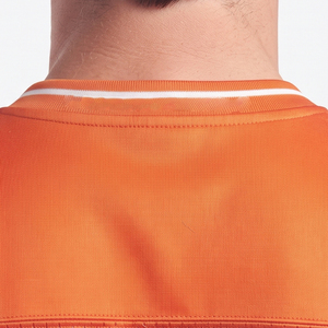 Camiseta de Fútbol Americano Unisex Naranja con Cuello en V, Malla Transpirable de Poliéster, Manga Corta, Corte Regular, Ropa para Primavera, Verano e Invierno - Product Image 2