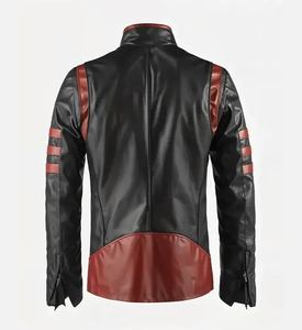 <b>Top</b> <b>High</b> Demand Men Winter Fashion <b>Leather</b> Jacket Stand Collar Front Logo Windproof Waterproof Casual Streetwear Supplier 2026 - Product Image 4
