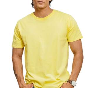 T-shirt décontracté en coton pour homme, couleur unie, col rond, pour l'été, vente en gros personnalisée, fournisseur d'usine en gros, fabricant OEM - Product Image 4