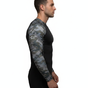 Hot Selling Sublimated <b>Compression</b> <b>Shirt</b> Slim Fit Rash Guard Long Sleeves Sublimated Design Bjj Rashguard - Product Image 3