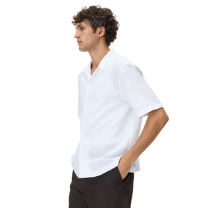 Lightweight Linen Blend <b>Resort</b> <b>Shirt</b> Relaxed Fit Casual Button Up Summer Vacation Beach Holiday Wear Breathable Comfortable - Product Image 4