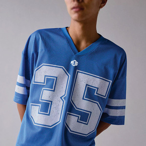 Maillot de football américain personnalisé style Y2K pour hommes, respirant, en maille polyester, manches courtes, tenue d'équipe, service OEM, vente en gros, USA - Product Image 3