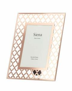 Cadre photo moderne de luxe en métal doré, design élégant en treillis, pour la décoration de la maison, du salon et de la table de bureau - Product Image 2