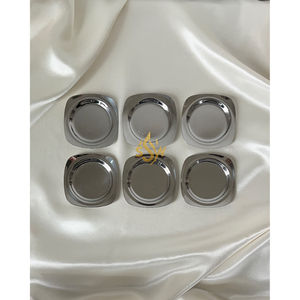 Posavasos de Metal de Diseño Americano para Decoración de Cocina y Mesa, Uso Doméstico, Forma Redonda, Platos y Bases Plateadas al Precio Más Bajo - Product Image 6