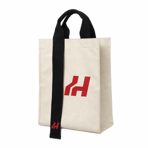 Custom Logo <b>Small</b> Cotton Canvas <b>Tote</b> <b>Bag</b> Eco Friendly Women's Mini Handbag Casual Contrast Color Shoulder Pouch Wholesale - Product Image 2