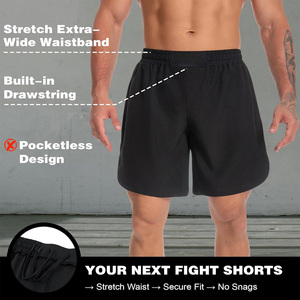 Shorts de boxe de qualité supérieure, logo d'équipe personnalisé, shorts de combat, séchage rapide, respirant, vêtements de sport pour clubs - Product Image 2