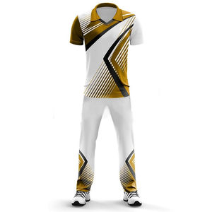 Uniformes de Cricket Sublimados de Último Diseño, Suministro OEM, Uniformes Deportivos para Adultos, Cómodos, de Manga Corta, para Hombre - Product Image 3