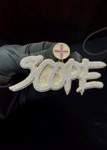 Iced Out Moissanite Two Tone Letter Name <b>Pendant</b> 925 <b>Silver</b> Gold Plated Hip Hop Style Theme Charms Custom <b>Initial</b> <b>Pendant</b> Men's - Product Image 1