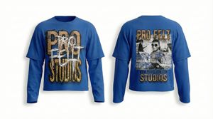 Nueva Llegada, Camiseta de Doble Capa a la Moda, Manga Corta, Apliques Bordados, 100% Algodón, Marca de Ropa Urbana, Cuello Redondo, Estilo Casual Hip Hop - Product Image 2