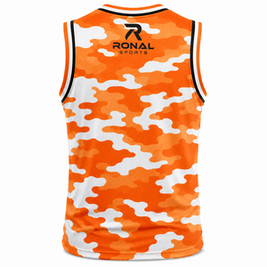 Uniforme de baloncesto de buena calidad para hombre, camiseta sin mangas con cuello en V, poliéster que absorbe la humedad, uniforme para adultos para todas las temporadas - Product Image 2