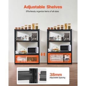 Scaffali per Garage a 4 Ripiani, Capacità 1134 kg, 50,8 cm P x 101,6 cm L x 144,7 cm H, Scaffalatura Metallica Regolabile per Utensili - Product Image 5