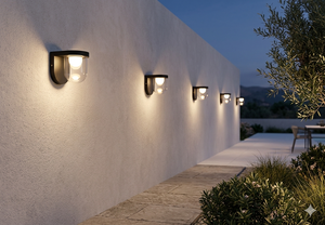 Lámpara de Pared Exterior LED Impermeable Lumetal Iron IP65 3000K Blanco Cálido CRI>=80 Moderna Cilíndrica de Metal 5W con Vidrio Templado - Product Image 2