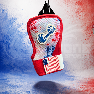 Trqsons Pack de 4 protections de baseball drapeau américain pour frappeur avec emballage en maille et cuir PU - Product Image 3