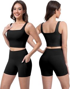 Top Trending Bnice Solid <b>Lace</b> Women's Yoga Leggings 2-Piece Set High Waist Seamed Breathable Spandex/Nylon Butt Lift Fitness - Product Image 1