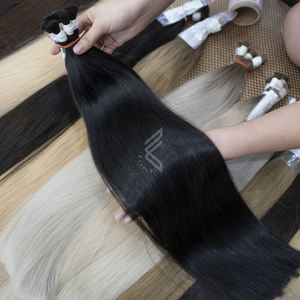 <b>Cheap</b> Human Hair Bundles Wholesale 24 Inch Human Hair <b>Extensions</b> in Natural Black - Product Image 1