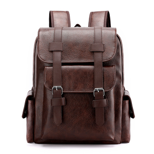 กระเป๋าเป้สะพายหลังยุทธวิธีหนัง PU แบบ unisex พร้อมสายสะพายไหล่ปรับได้ ซิปและตัวล็อคแบบ Hasp  ใช้งานได้หลากหลาย ขนาด 36-56 ลิตร - Product Image 6