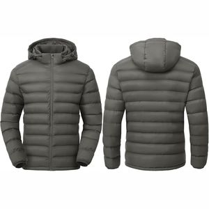 Chaqueta Acolchada con Bordado de Camuflaje y Logotipo Personalizado, Corte Ajustado, Abrigo de Invierno con Opción de Logotipo Frontal, Servicio OEM/ODM - Product Image 1