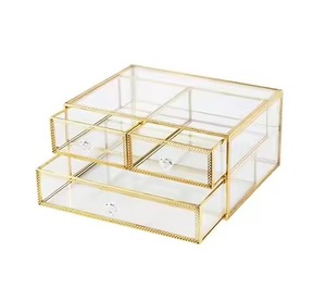 Trendy Jewelry Box Metal Organizer <b>Storage</b> Case for Rings Earrings Necklace Accessories <b>Dressing</b> <b>Table</b> - Product Image 1