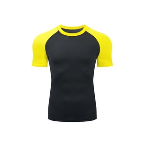 Men High <b>Flex</b> Compression Top Stretch Athletic Shirt Breathable Elastic Fabric for Workout Training Running Use - Product Image 1