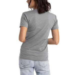 Camisetas Tri-blend Heather Gray, Camisetas Premium Ajustadas con Cuello Redondo, Camisetas Gris Heather con Logotipo Personalizado - Product Image 6