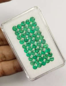 Esmeralda Verde Colombiana Natural de 7mm, Corte Redondo, Certificada, Lote de Piedras Preciosas Sueltas, Precio al por Mayor para Fabricación de Joyería - Product Image 2