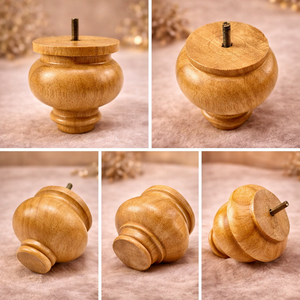 Luxury Turned Solid Wood Furniture Leg Elegant Classic Decorative Design for <b>Sofa</b> Cabinet Coffee <b>Table</b> - Product Image 6