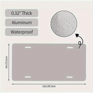 CIFbuy Cache-plaque d'immatriculation métallique de luxe personnalisé, Opulence et Élégance pour Conducteurs Exigeants, TikTok pour le service de sélection Temu - Product Image 2