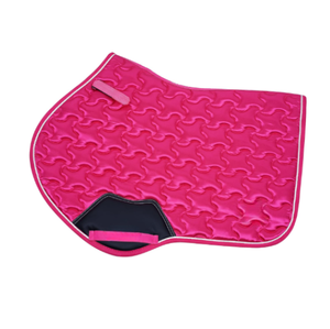 Ensemble de tapis de selle en satin pour cheval avec voile anti-mouches assorti |   Tapis de selle équestre matelassé |   Fabricant d'équipements d'équitation - Product Image 2